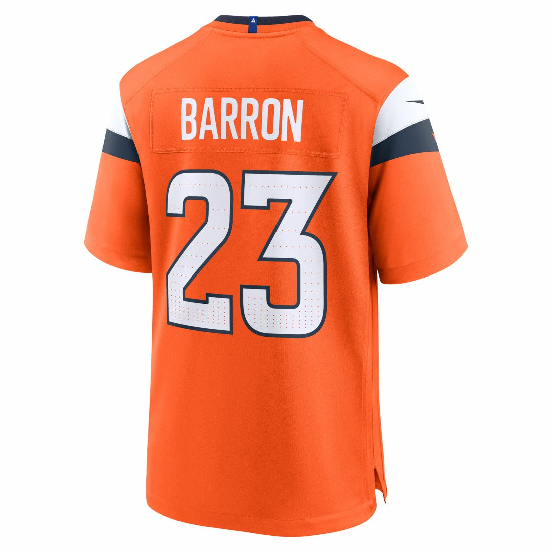 Jahdae Barron Denver Broncos 2025 NFL Draft First Round Pick Game Jersey Orange