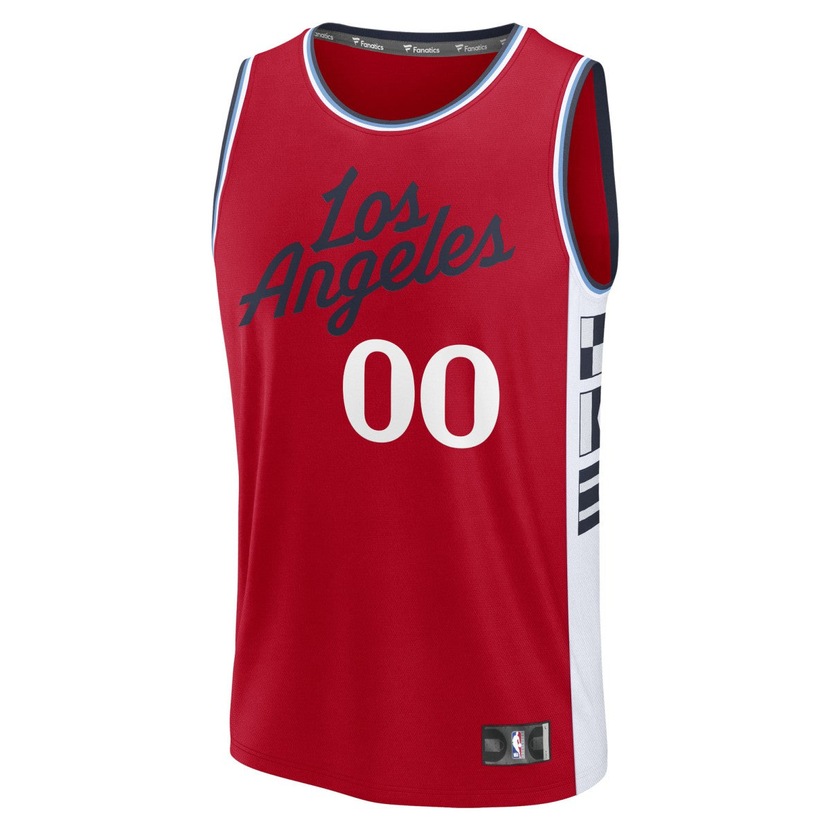 LA Clippers Fast Break Custom Jersey Statement Edition Red