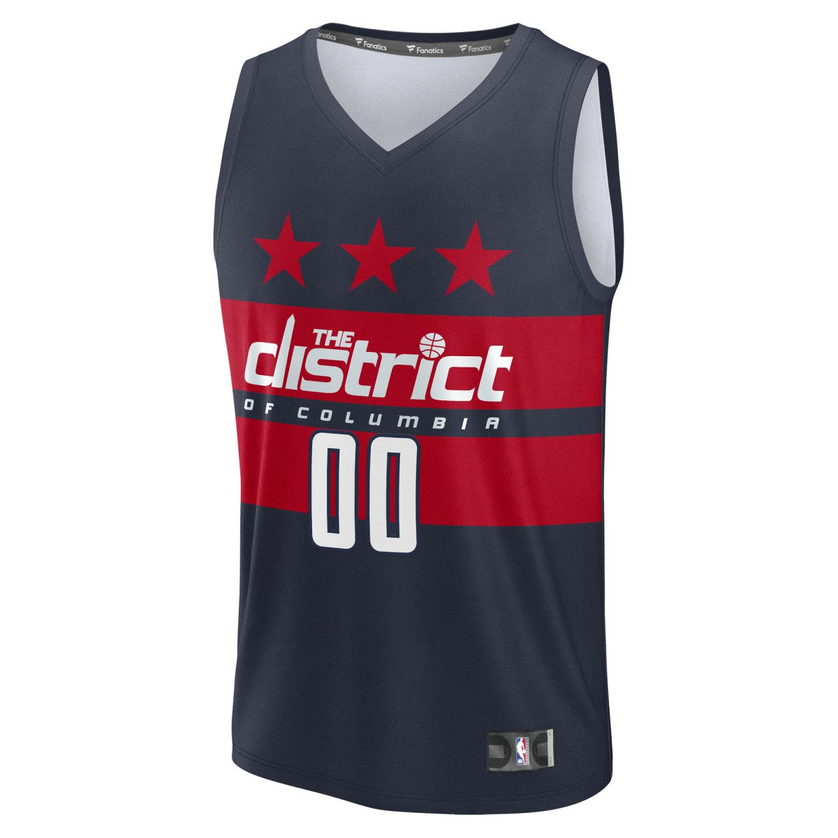 Washington Wizards Youth Fast Break Custom Replica Jersey Navy Statement Edition