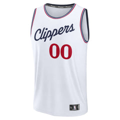 LA Clippers Fast Break Custom Jersey Association Edition White