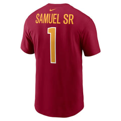 Deebo Samuel Sr Washington Commanders Name & Number T-Shirt Burgundy