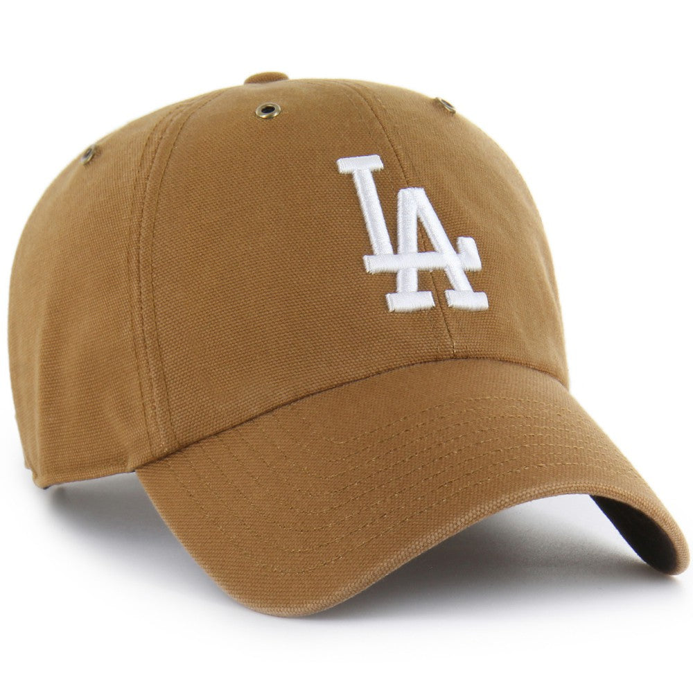 Los Angeles Dodgers Carhartt x '47 Clean Up Adjustable Hat - Brown Hats