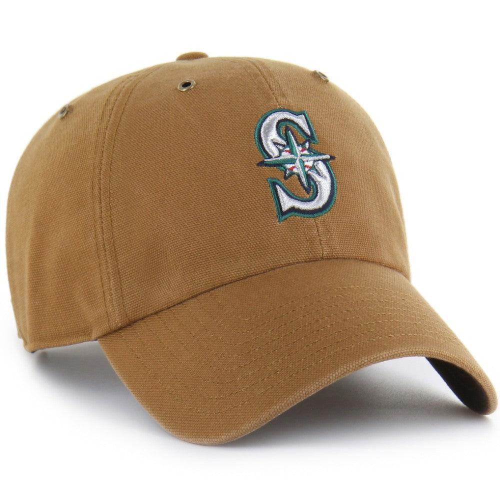 Seattle Mariners Carhartt x '47 Clean Up Adjustable Hat - Brown Hats