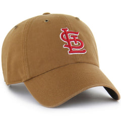 St. Louis Cardinals Carhartt x '47 Clean Up Adjustable Hat - Brown Hats