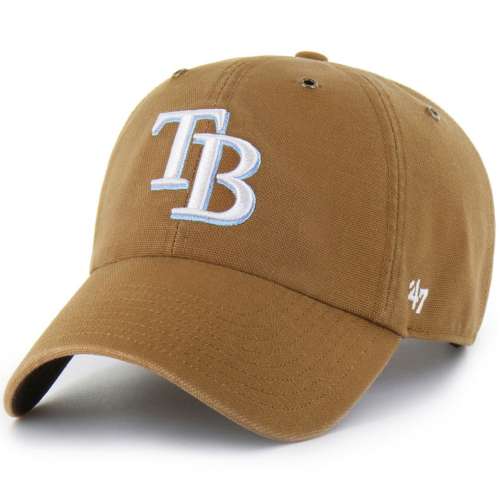Tampa Bay Rays Carhartt x '47 Clean Up Adjustable Hat - Brown Hats
