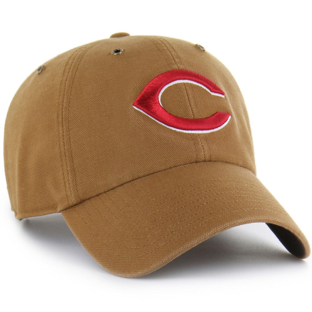 Cincinnati Reds Carhartt x '47 Clean Up Adjustable Hat - Brown Hats
