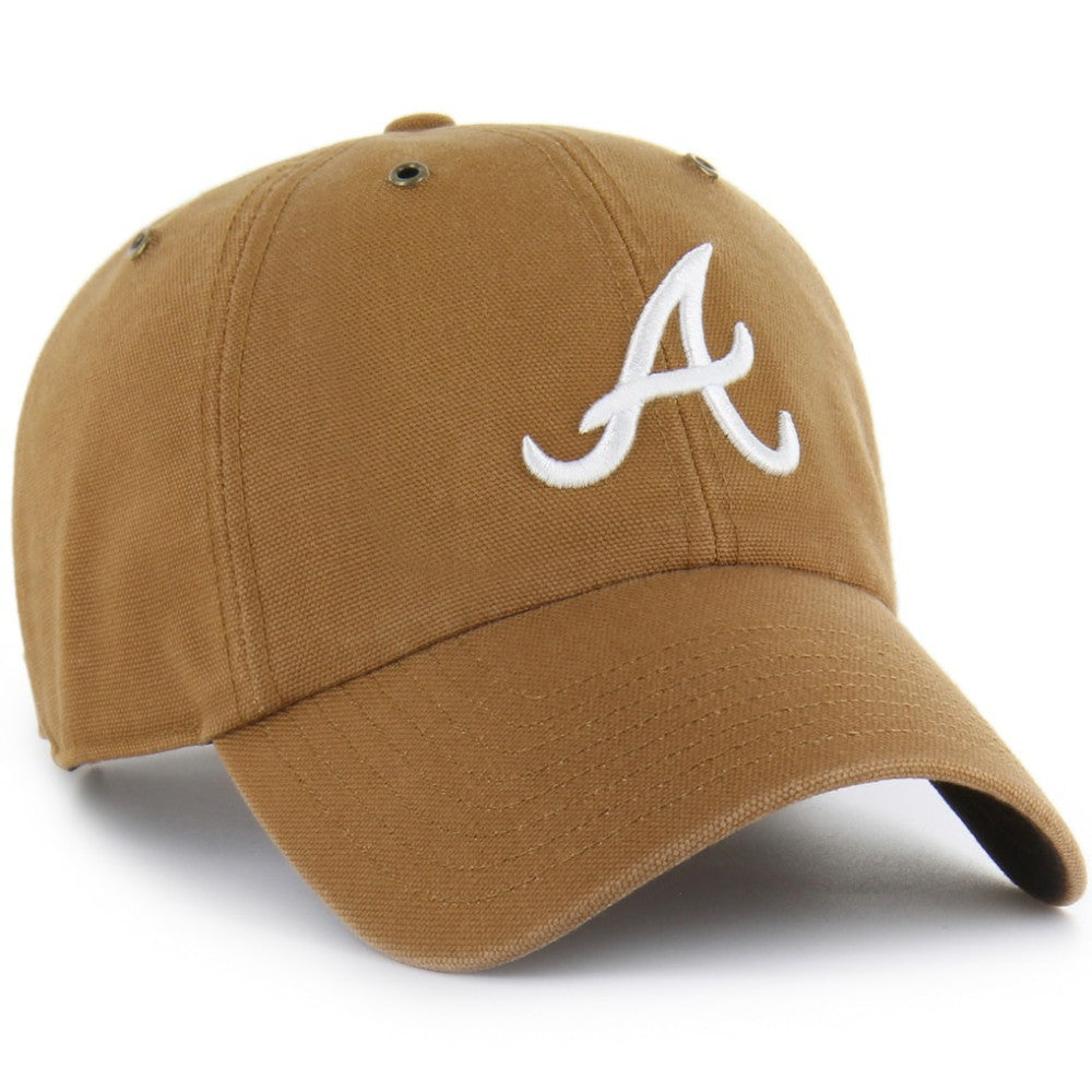 Atlanta Braves Carhartt x '47 Clean Up Adjustable Hat - Brown Hats