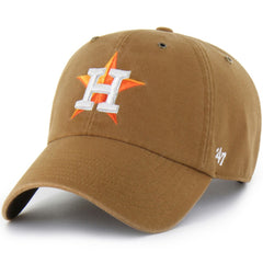 Houston Astros Carhartt x '47 Clean Up Adjustable Hat - Brown Hats