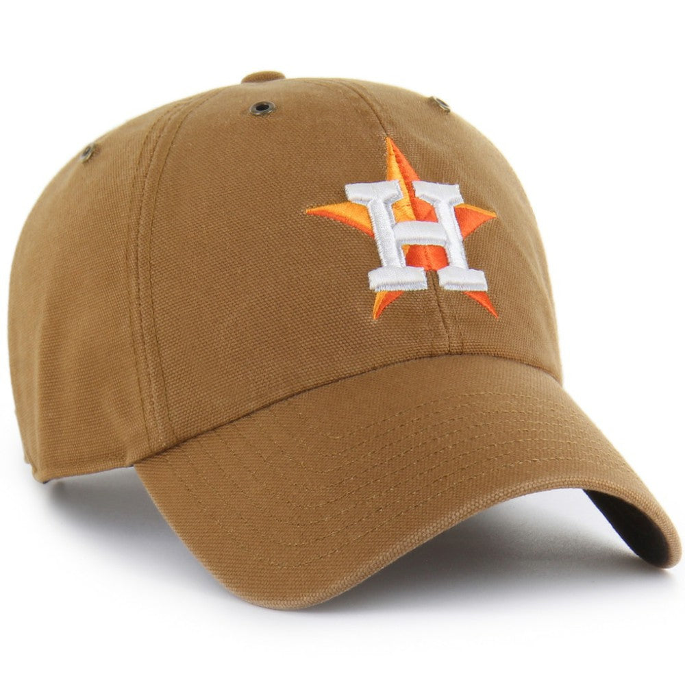 Houston Astros Carhartt x '47 Clean Up Adjustable Hat - Brown Hats