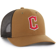 Cleveland Guardians Carhartt x '47 Trucker Adjustable Hat - Brown Hats