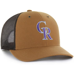 Colorado Rockies Carhartt x '47 Trucker Adjustable Hat - Brown Hats