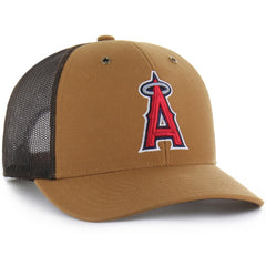 Los Angeles Angels Carhartt x '47 Trucker Adjustable Hat - Brown Hats