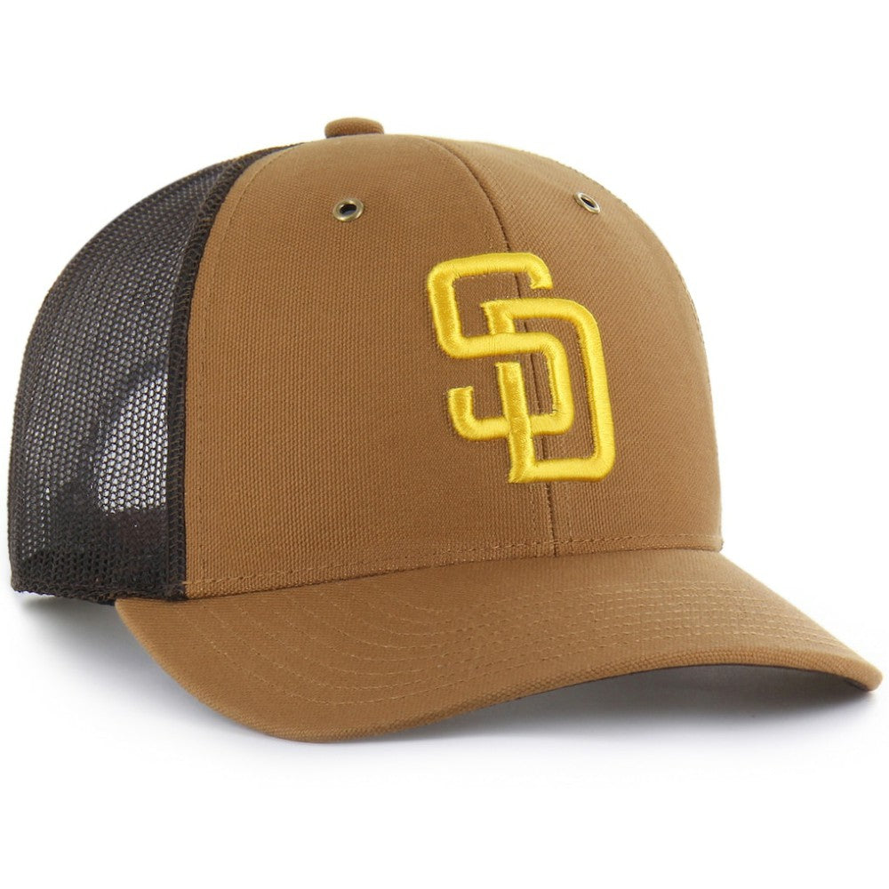 San Diego Padres Carhartt x '47 Trucker Adjustable Hat - Brown Hats