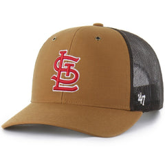 St. Louis Cardinals Carhartt x '47 Trucker Adjustable Hat - Brown Hats
