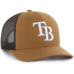 Tampa Bay Rays Carhartt x '47 Trucker Adjustable Hat - Brown Hats