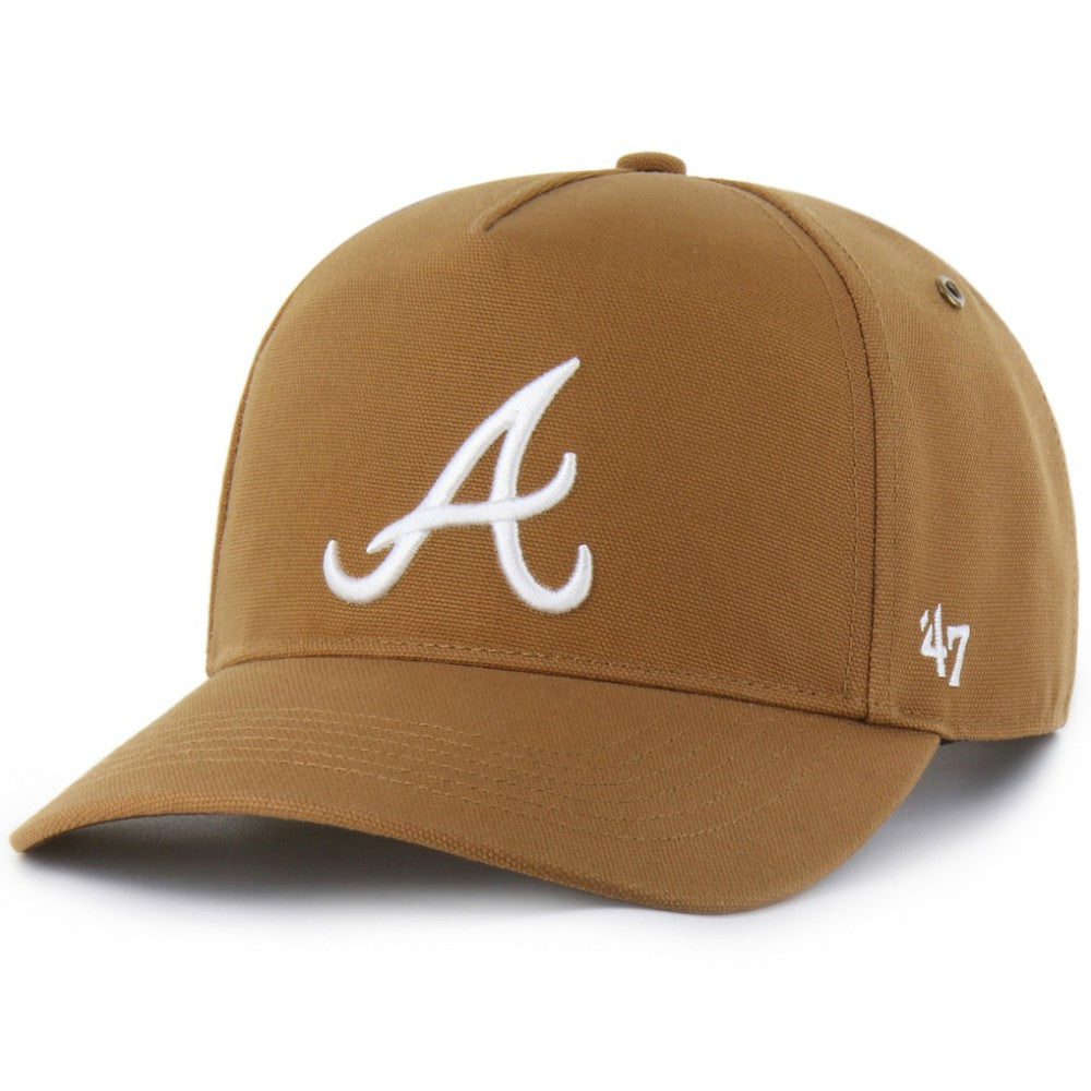 Atlanta Braves Carhartt x '47 Hitch Adjustable Hat - Brown Hats