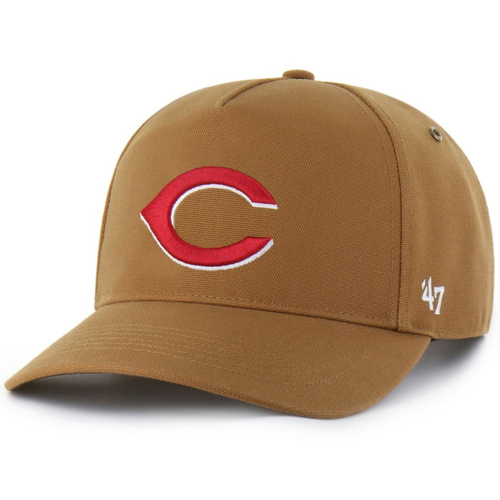 Cincinnati Reds Carhartt x '47 Hitch Adjustable Hat - Brown Hats