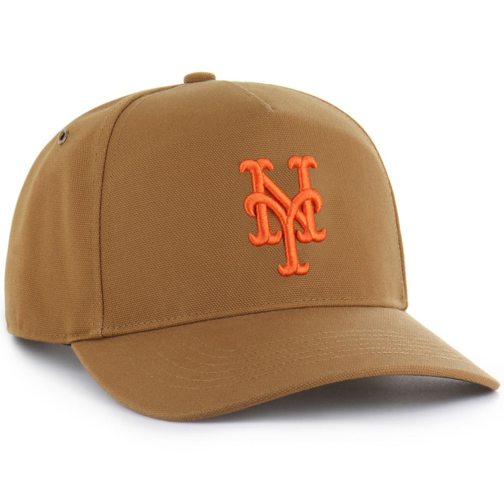 New York Mets Carhartt x '47 Hitch Adjustable Hat - Brown Hats