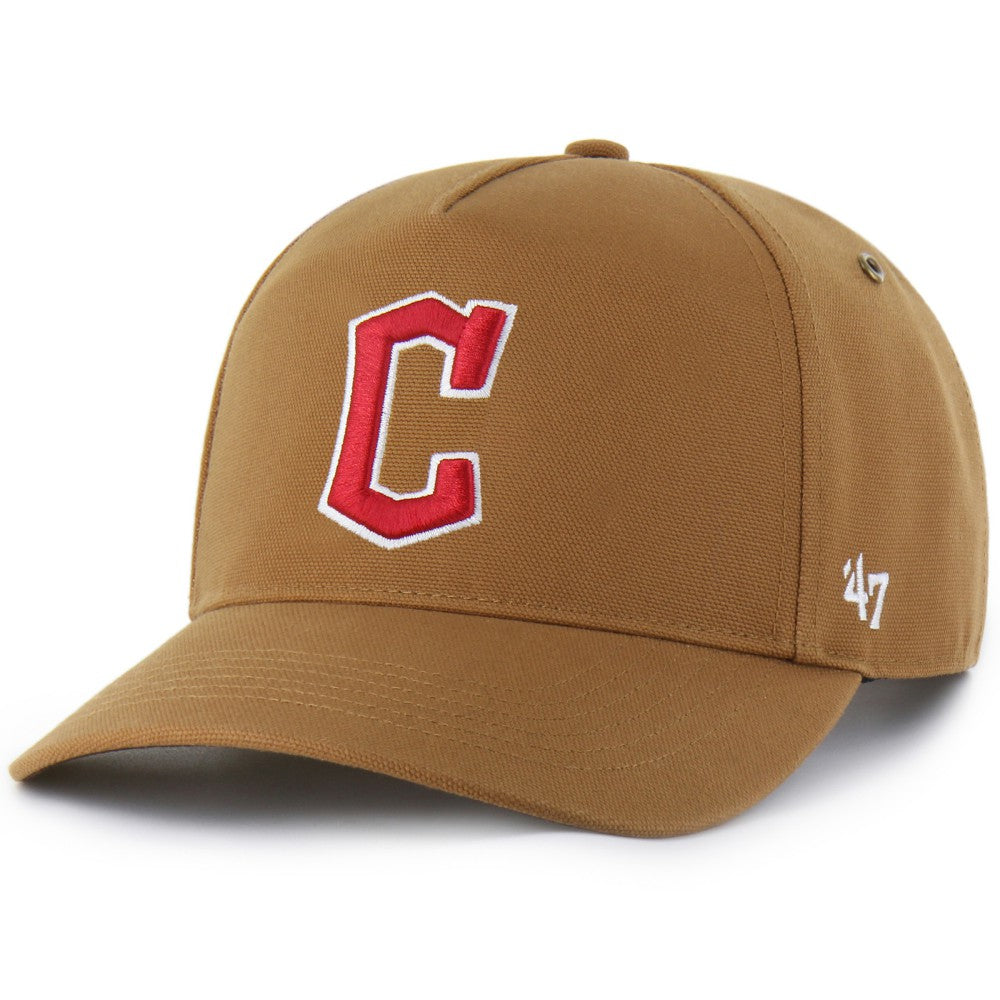 Cleveland Guardians Carhartt x '47 Hitch Adjustable Hat - Brown Hats