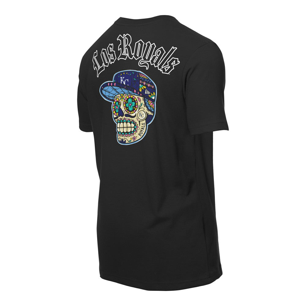 Kansas City Royals New Era Sugar Skulls T-Shirt - Black T-shirts