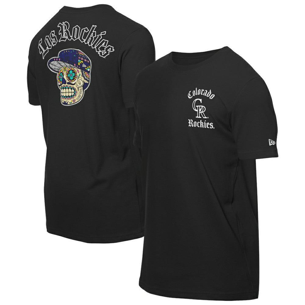 Colorado Rockies New Era Sugar Skulls T-Shirt - Black T-shirts