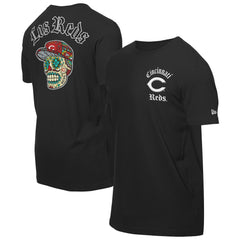 Cincinnati Reds New Era Sugar Skulls T-Shirt - Black T-shirts