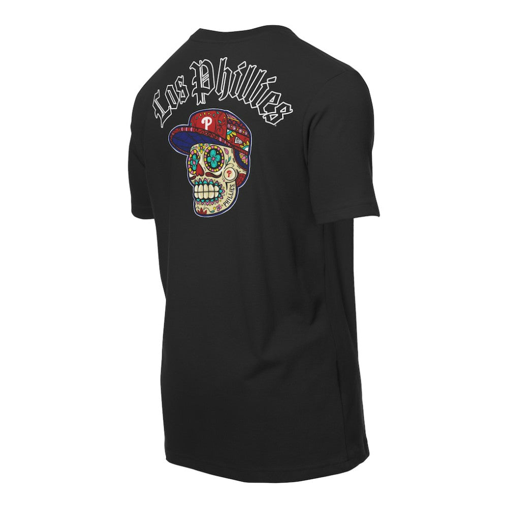 Philadelphia Phillies New Era Sugar Skulls T-Shirt - Black T-shirts