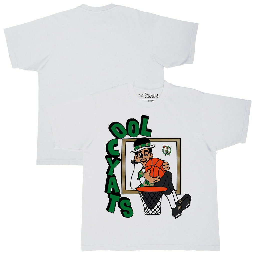 Boston Celtics Stadium Essentials NBA x Staycool Mascot Oversized T-Shirt White