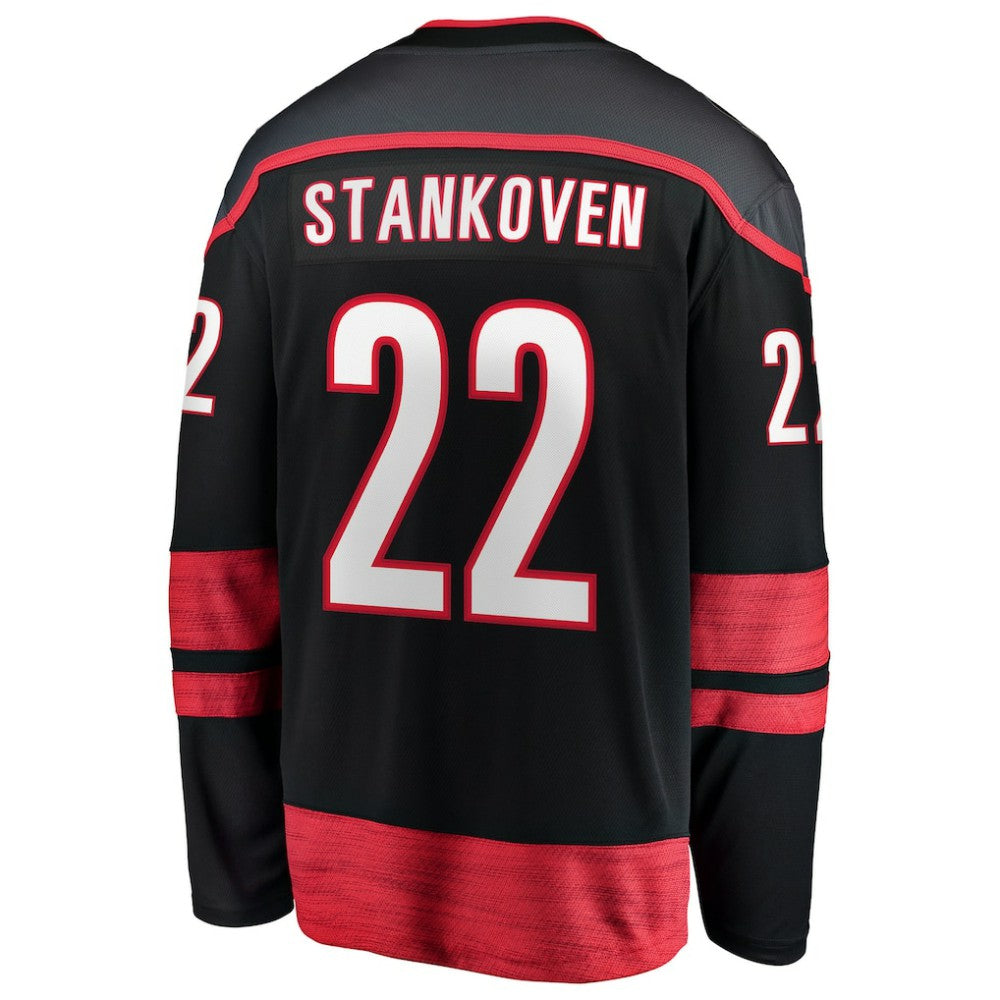 NHL Logan Stankoven Carolina Hurricanes Fanatics Home Breakaway Jersey - Black