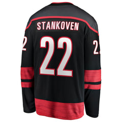 NHL Logan Stankoven Carolina Hurricanes Fanatics Home Breakaway Jersey - Black