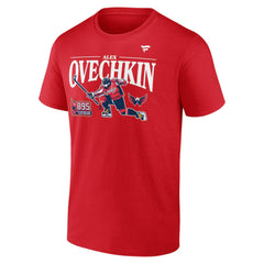 NHL Alexander Ovechkin Washington Capitals Fanatics NHL All-Time Leading Goal Scorer GR8 Celebration T-Shirt - Athletic Red