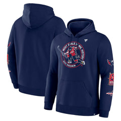 NHL Alexander Ovechkin Washington Capitals Fanatics NHL All-Time Leading Goal Scorer Badges Pullover Hoodie - Athletic Navy