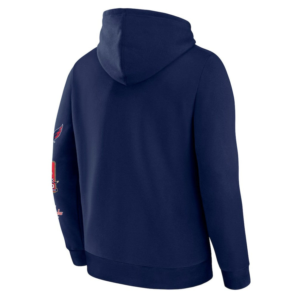 NHL Alexander Ovechkin Washington Capitals Fanatics NHL All-Time Leading Goal Scorer Badges Pullover Hoodie - Athletic Navy