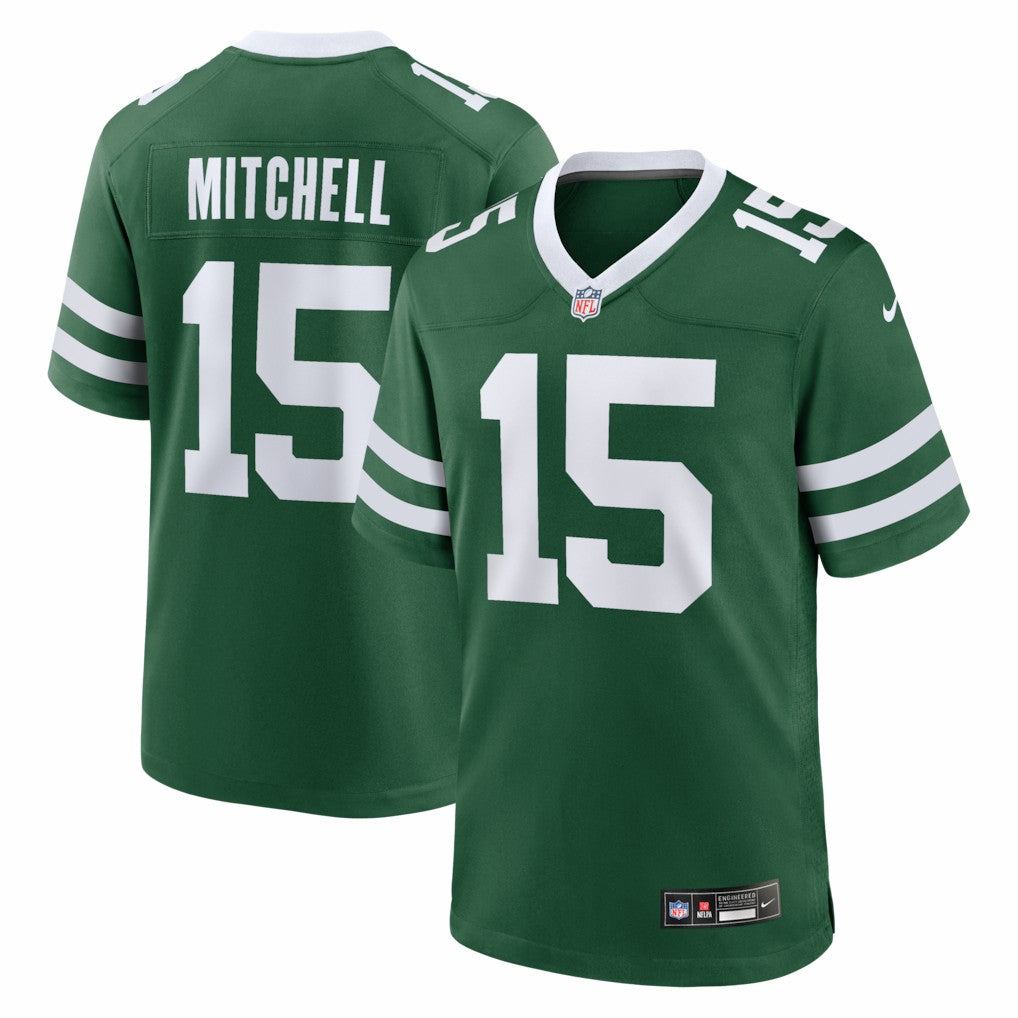 Adonai Mitchell New York Jets Team Game Jersey Legacy Green
