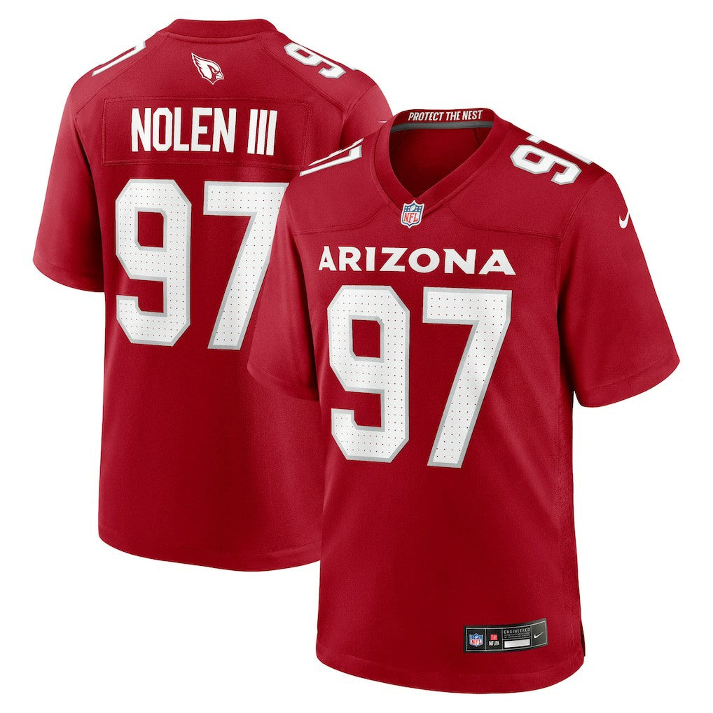 Walter Nolen Arizona Cardinals 2025 NFL Draft First Round Pick Game Jersey Cardinal