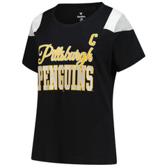 NHL Sidney Crosby Pittsburgh Penguins Fanatics Women's Plus Size Name & Number Scoop Neck T-Shirt - Black