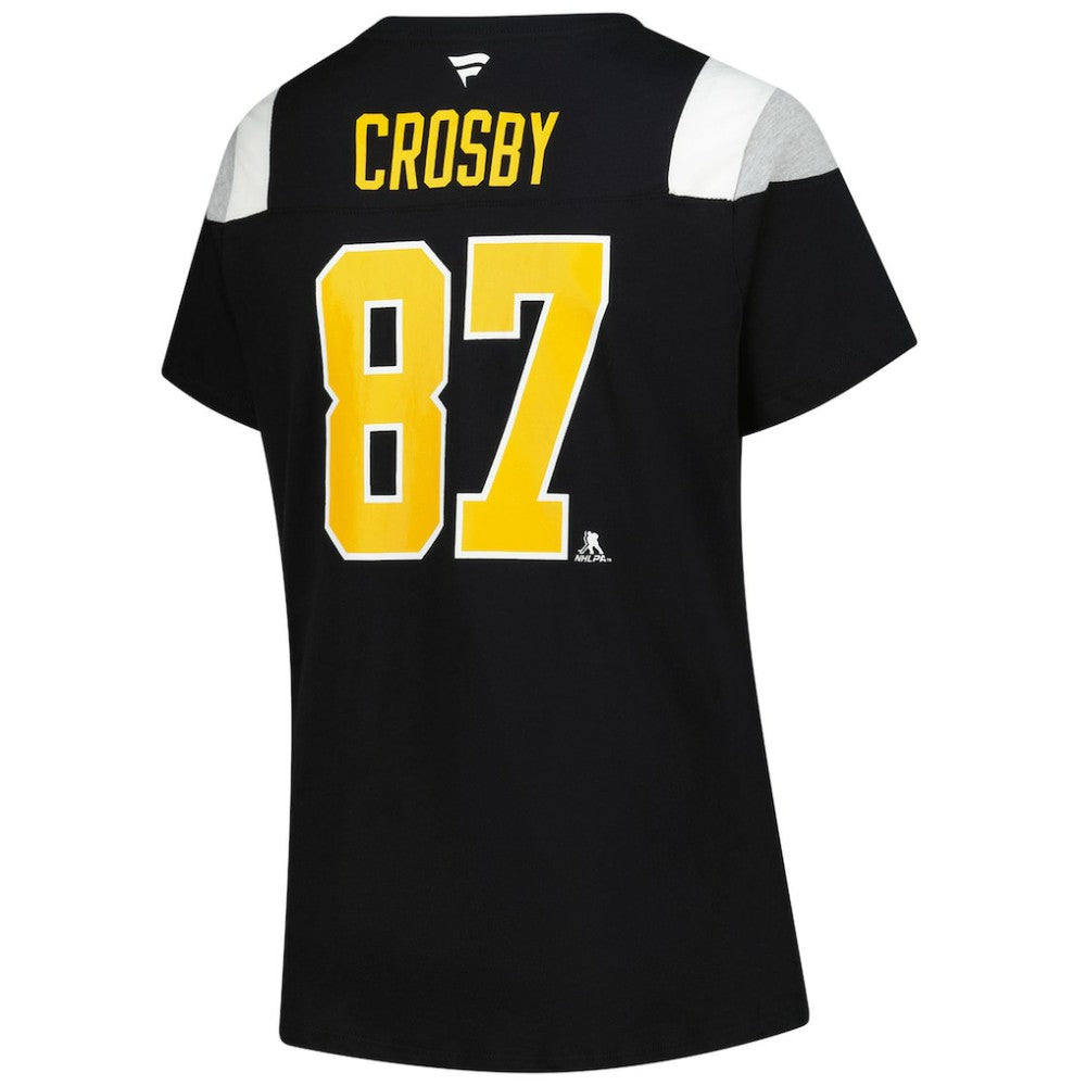 NHL Sidney Crosby Pittsburgh Penguins Fanatics Women's Plus Size Name & Number Scoop Neck T-Shirt - Black