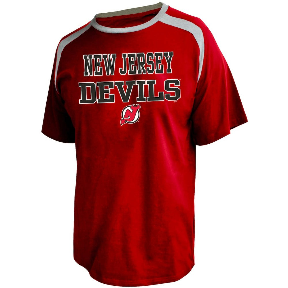 NHL Jack Hughes New Jersey Devils Profile Big & Tall Name & Number T-Shirt - Red