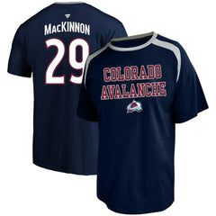 NHL Nathan MacKinnon Colorado Avalanche Profile Big & Tall Name & Number T-Shirt - Navy