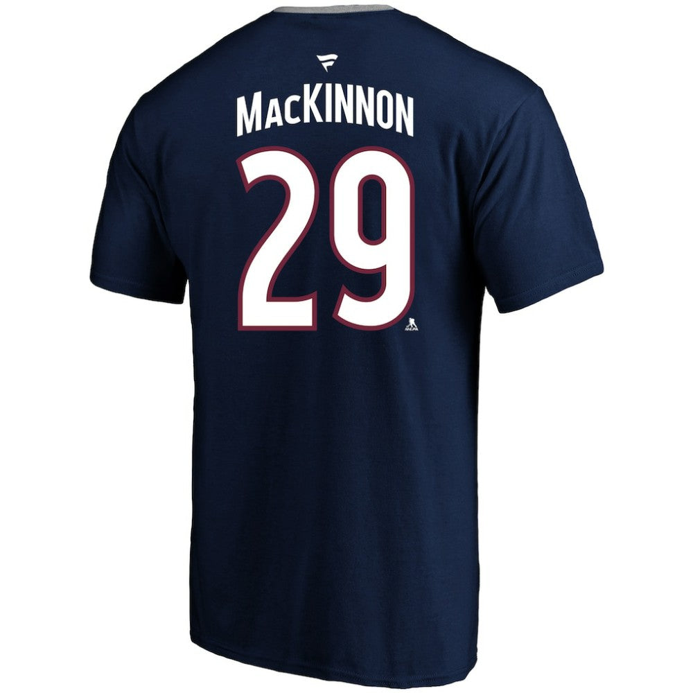 NHL Nathan MacKinnon Colorado Avalanche Profile Big & Tall Name & Number T-Shirt - Navy