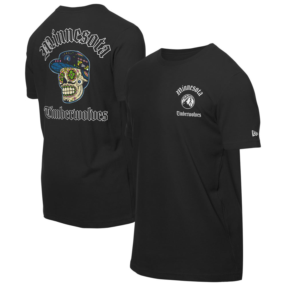 Minnesota Timberwolves Sugar Skulls T-Shirt Black