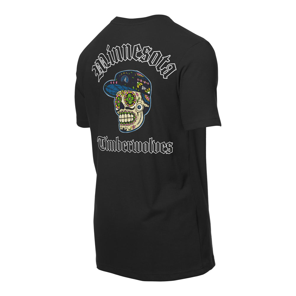 Minnesota Timberwolves Sugar Skulls T-Shirt Black