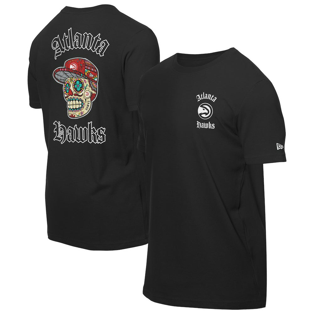 Atlanta Hawks Sugar Skulls T-Shirt Black