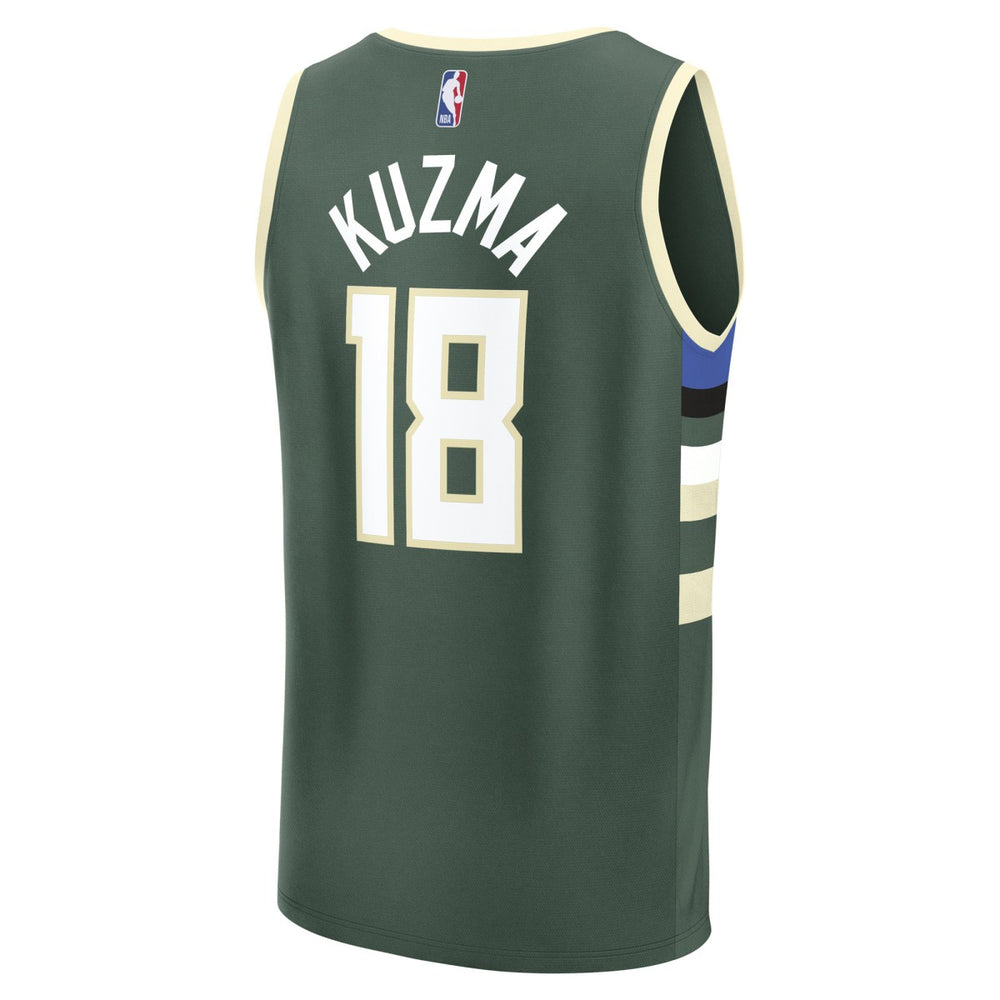 Kyle Kuzma Milwaukee Bucks Fast Break Replica Player Jersey Icon Edition Hunter Green