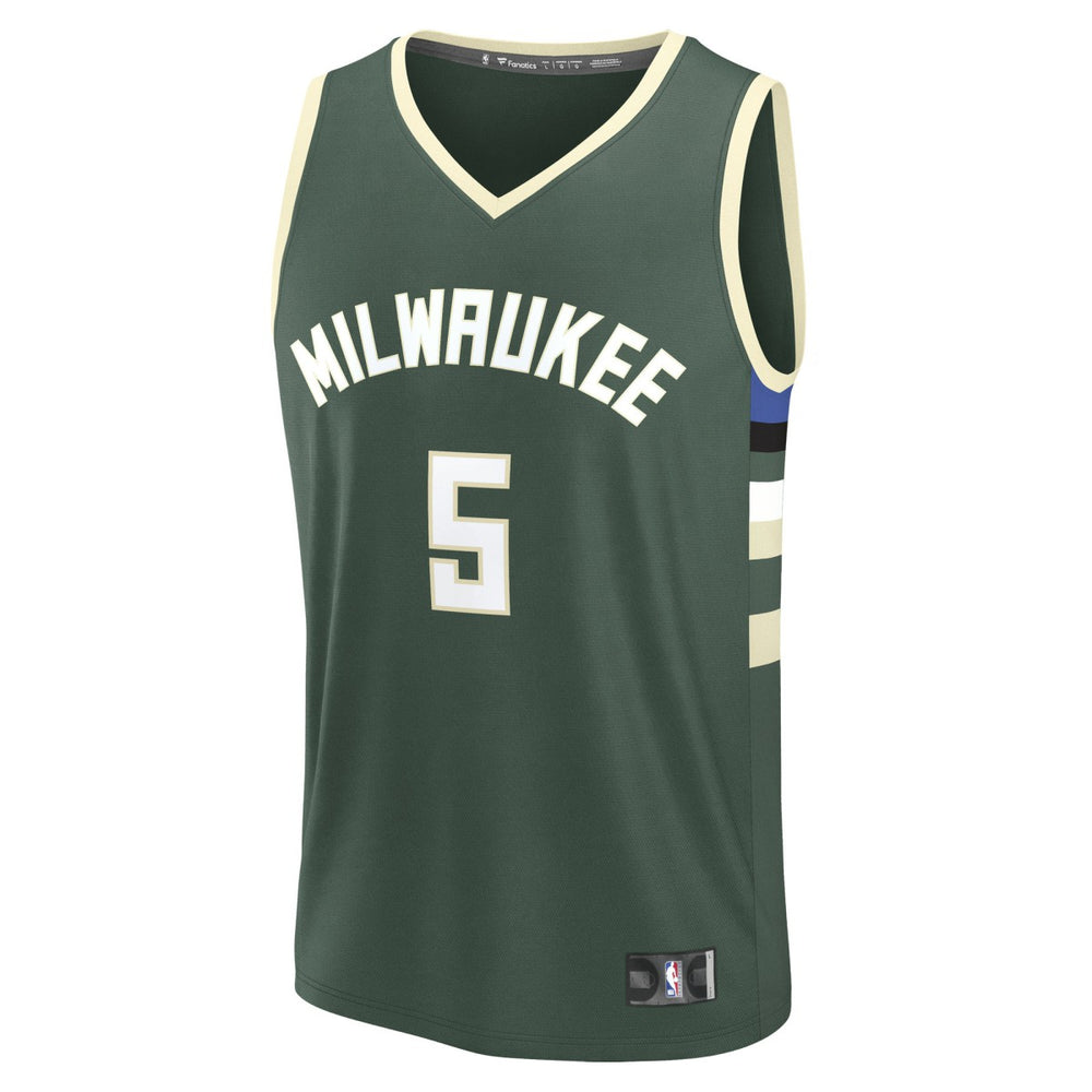 Gary Trent Jr. Milwaukee Bucks Fast Break Replica Player Jersey Icon Edition Hunter Green