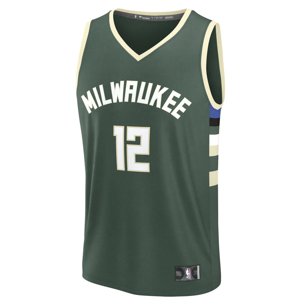 Taurean Prince Milwaukee Bucks Fast Break Replica Player Jersey Icon Edition Hunter Green