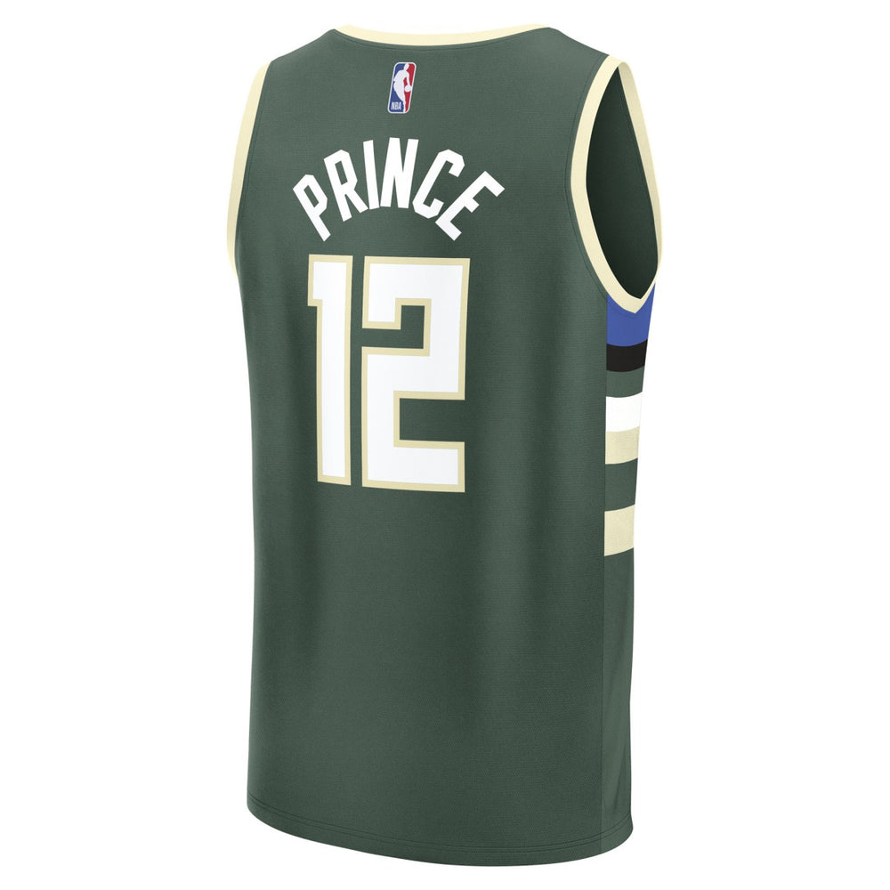Taurean Prince Milwaukee Bucks Fast Break Replica Player Jersey Icon Edition Hunter Green