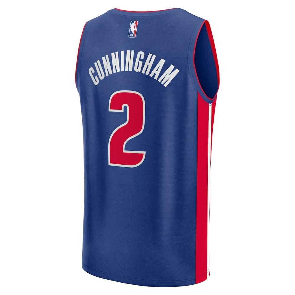 Cade Cunningham Detroit Pistons Fast Break Replica Player Jersey Icon Editi- Blue