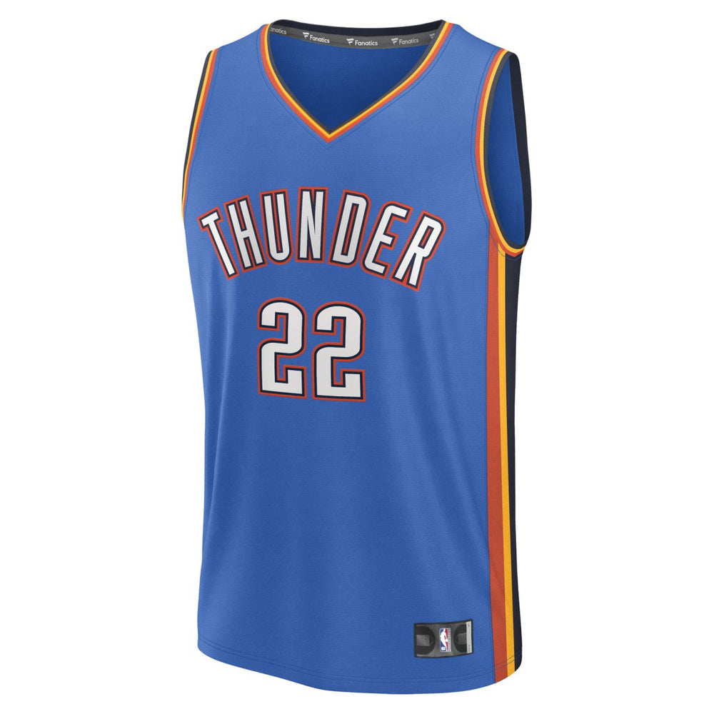 Cason Wallace Oklahoma City Thunder Fast Break Replica Player Jersey Icon Edition Blue