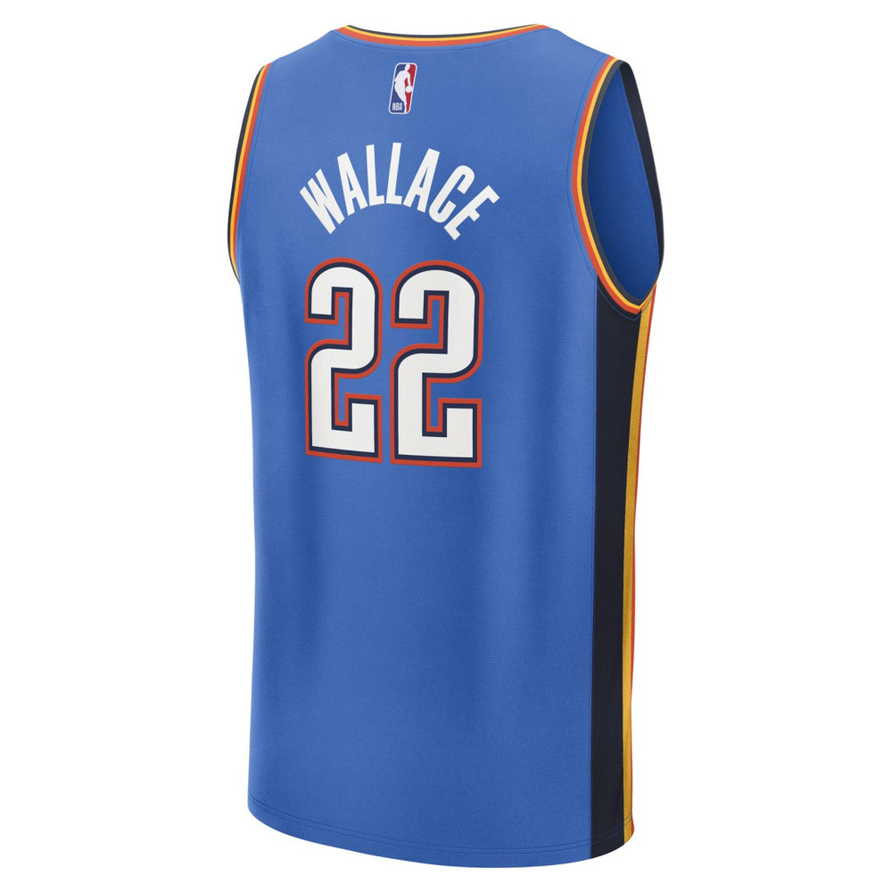 Cason Wallace Oklahoma City Thunder Fast Break Replica Player Jersey Icon Edition Blue